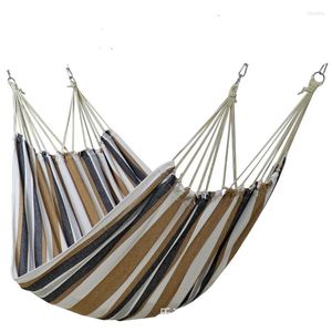 Hangmatten De EST Double Head Hangock Rollover Preventie Oversized binnensoor buiten Swing Bed Canvas Hanging Chair 2 1.5m / 2.2