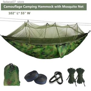 Hamacs Panier de parachute de moustiques ultraliers avec prévention des morsures de moustique utilisées pour les tentes de camping en plein air avec livraison gratuiteq