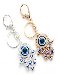 Hamsa sleutelhanger kwastje muur hangende hanger boze oog amulet kabbalah hand Fatima glas sleutelhanger EY47421435055