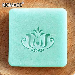 Hamsa Series Soap Stamp acrylique Handmade Seal Organic Natural avec des chapitres de poignée pour la fabrication de savon DIY