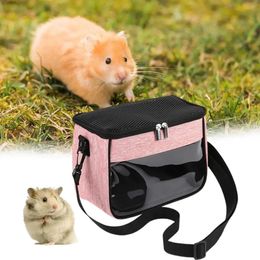 Sac pour Hamster avec doublure amovible, sac de voyage pour animaux de compagnie, fenêtre transparente, hérissons, Chinchillas, furets, petit sac pour animaux de compagnie, 240307