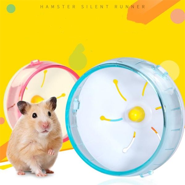 Hamster Courir Roue En Plastique Muet Coureur Rotatif Pour Petit Animal Sport Fitness Jouet Ours D'or Hérisson Hamsters Accessoires ZC554