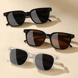 Han Chao – lunettes de soleil verticales à clous de riz pour femmes et hommes, monture à charnière en métal, mode coréenne, nouvelle collection 2023