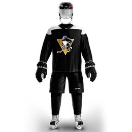 Han Duck maillot d'entraînement de hockey sur glace personnalisé noir léger et fin respirant de haute qualité grande chemise de rue-toutes les tailles 240305