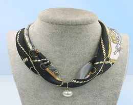 Han Jing Multi couleur bijoux déclaration collier pendentif écharpe femmes bohême Foulard Femme accessoires 1167625