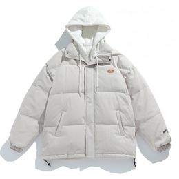 Han Lu – manteau d'hiver en duvet de coton pour homme, manteau à capuche épais, faux deux morceaux de vêtements en pain, nouvelle collection