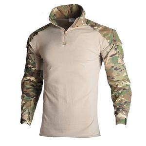 HAN WILD Hommes Armée Chemises Militaire Combat Tactique Vêtements Chasse Uniforme Camouflage Airsoft Vêtements Camping Chemises Grande Taille 240325