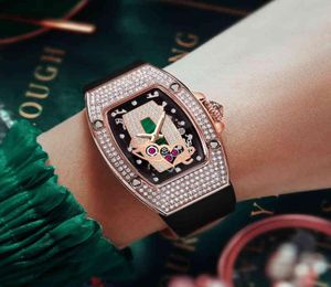 Hanboro Fashion Trend Star Light Luxury Brand Diamond Barrel Watch Womens Imperproofr Wrist Wistches For Women Montre Femme4084418