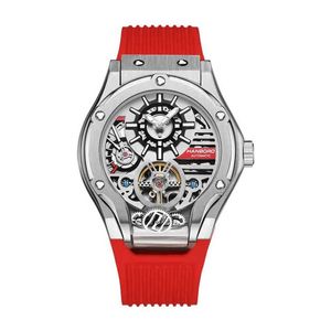 HANBORO horloge merk limited edition Volautomatische Mechanische HEREN Horloges vliegwiel lichtgevende mode man klok Reloj Hombre309Z