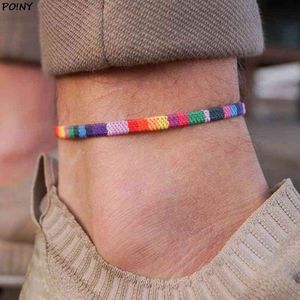 Hand-gevlochten LGBTQ Rainbow Armband Charms Braslet voor Community Love is Gay Pride Armband Accessoires