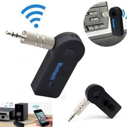 Hand Auto Bluetooth Muziek Ontvanger Universele 3 5mm Streaming A2DP Draadloze Auto AUX Audio Adapter Connector Microfoon Voor phone196k