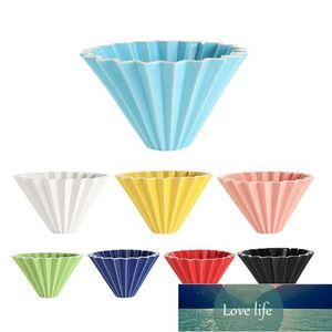 Hand Koffie Cup Origami Filter Its V60 DRIP CONE CERAMIC CAKE FILTERS FABRIEK PRISTENT DERKENT ONTWERP KWALITEIT LAATSTE STIJL ORIGINEELS STATUS