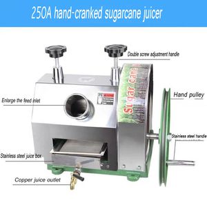 Commercieel handmatig suikerriet Juicer machine kleine desktop roestvrijstalen hand suikerriet sapper machine suikerrietsapmachine