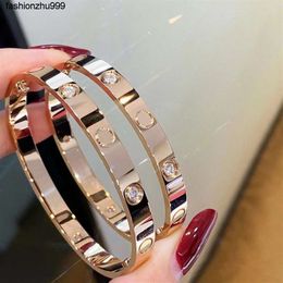 Manchette Barcelets en acier inoxydable 316L plaqué or 18 carats tournevis bracelet à vis pour hommes et femmes amoureux anniversaire Gif236D