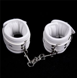 Puños de mano Bdsm Puños de tobillo de muñeca de cuero Cinturón de sujeción de esclavos Bondage en juegos para adultos para parejas Juguetes sexuales fetiche para mujeres y hombres 7456592