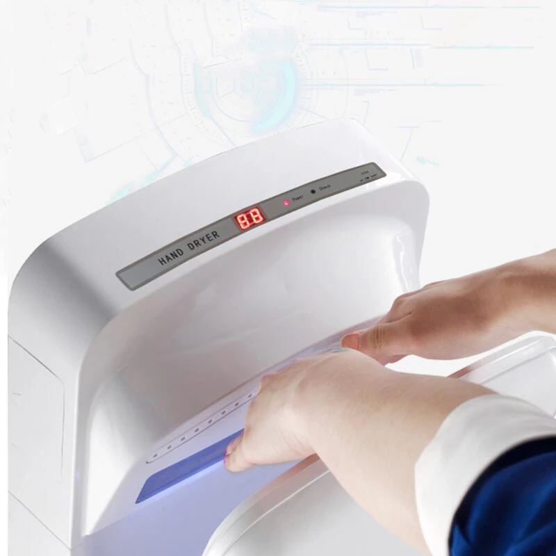 FreeShipping secador de mãos Commercial sensor automático de alta velocidade Jet rápidas mãos secas Higiene máquina de secagem de mão com filtro HEPA