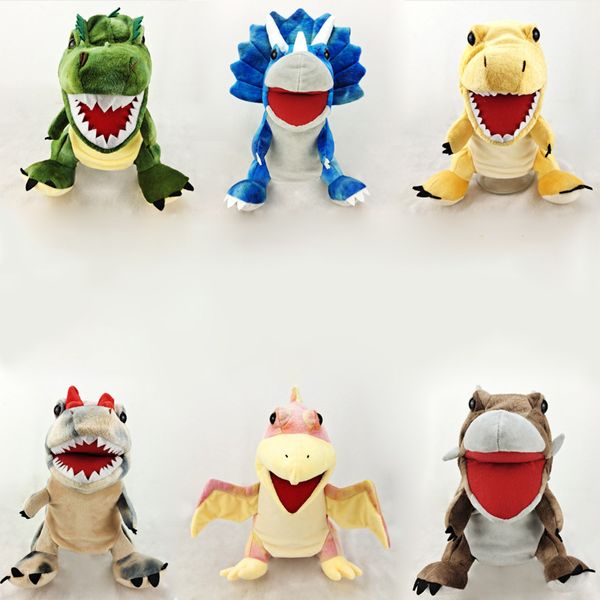Muñeco de peluche de animales con dedos de mano, juguetes educativos para bebés, muñecos de dinosaurios, muñecos de juguete para niños, muñecos de peluche suaves