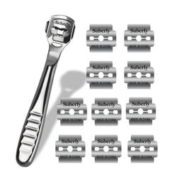 Handvoet Bestand Care Corn Cuticle Remover Shaver Blade Smooth Feet Pedicure Callus Skin Remover Care Tool 10PCS Shaving Blades22212524