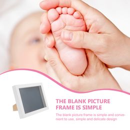 Foot Inkpad Frame photo Nouveau-Born Impreinte à main Kit Kit Kit Photo Impressions d'empreinte bébé