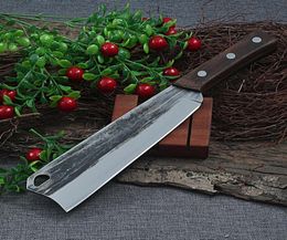Forjando a la mano un cuchillo de corte de hueso Chef Knives Cleaver Corte con madera Many Camino de carne china Butcher Herramientas31616998