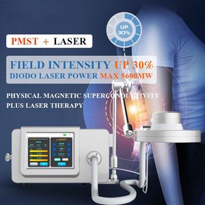 Machine de thérapie magnétique magnétique Pmst Neo + Plus Physio 2 en 1 mains libres 808 nm 650 nm dispositif laser à super transduction pour le soulagement de la douleur des blessures sportives