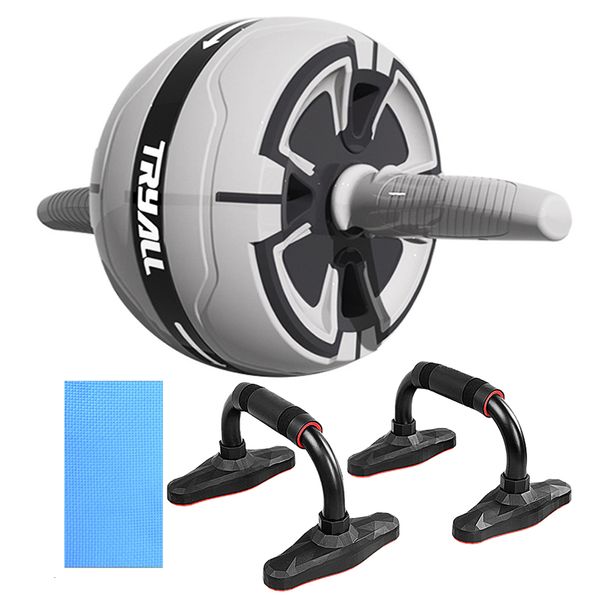 Pinces à main Ab rouleaux Kit de roue avec barre de poussée Machine d'entraînement musculaire ergonomie pour hommes femmes force de base 230926