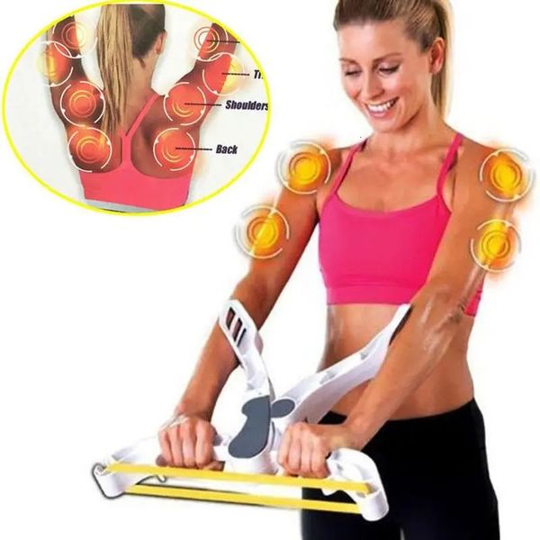 Pinces à main bandes de résistance de toner de bras faciles incluses sangle de traction pour exercice musculaire dispositif amincissant de perte de poids corporel 231007