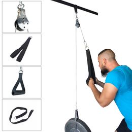 Handgrijpers Fitness DIY Katrol Kabel Machine Bevestigingssysteem Arm Biceps Triceps Blaster Hand Krachttraining Home Gym Workout Apparatuur 230620