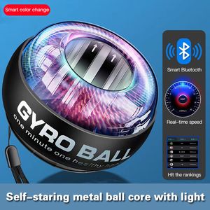 Handgrijpers Upgrade LED Pols Power Hand Ball Self Start Powerball met Teller Arm Hand Muscle Force Trainer Oefening Fitnessapparatuur 230530