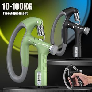 Poignées 10100Kg Réglable Main Grip Strengthener Électronique Compteur Lourd Pince À Main Doigt Exerciseur Grip Poignet Expander Formation 230718