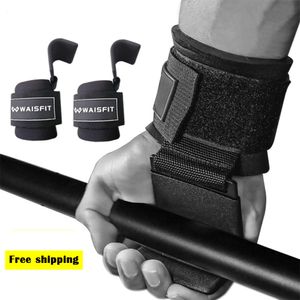 Handgrepen 2 STUKS Gewichtheffen Haken Hand-Bar Polsbanden Gym Fitness Haak Gewichtsriem Pull-Ups Power Lifting Handschoenen Voor Gewichtstraining 230617