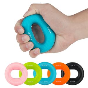 Poignées 20-80lbs Exercice de main Train Doigts Force Silicone Grip Ring Équipement de fitness Massage Portable Home Gym Expander Arms 230530