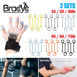 Poignées 5 niveaux Portable main pince force formateur Silicone doigt Yoga expanseur poignée poignet exercice résistance bande Fitness 231113