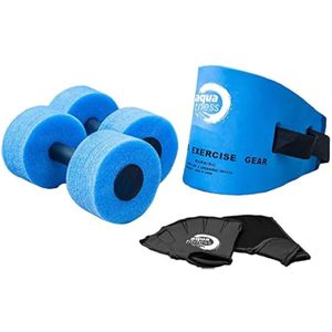 Poignées 6 pièces ensemble de fitness aquatique équipement d'exercice pour l'aérobic et autres piscines comprend une ceinture de natation 231024