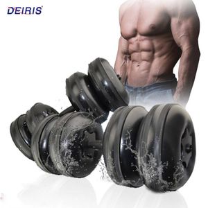 DEIRIS Voyage Rempli D'eau Haltères Ensemble Gym Poids 1 25 kg Portable Réglable Pour Hommes Femmes Bras Muscle Formation Home Fitness 230616