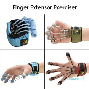 Handgrepen Vinger Grijper Strength Trainer Extensor Oefening Versterking Flexie Extension Trainingsapparaat Met Weerstandsband 230406