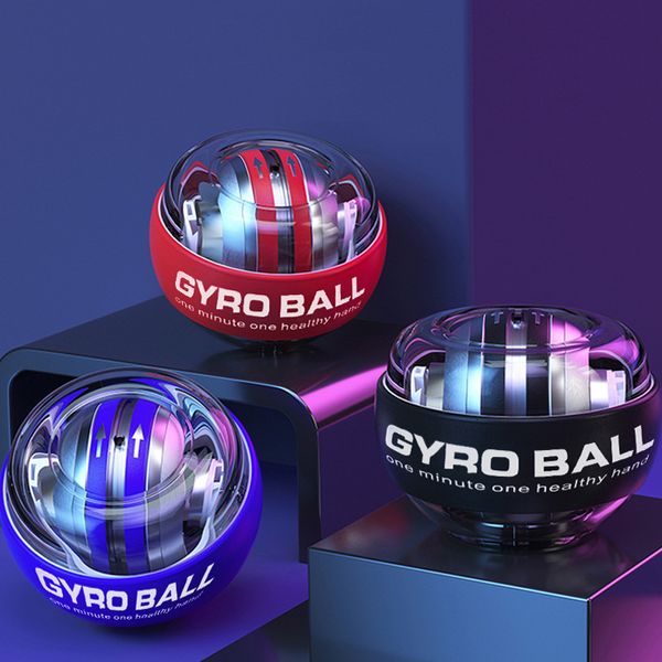Poignées LED Gyroscopique Powerball Gamme de démarrage automatique Gyro Puissance Poignet Ball Bras Muscle Force Trainer Fitness Equipment 230606