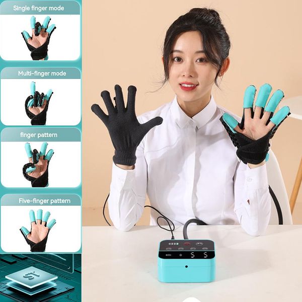 Poignées d'entraînement Gant d'entraînement Soins des doigts Gants de massage intelligents AVC Hémiplégie Robot Gants Gant d'entraînement de rééducation Soins des doigts 230717