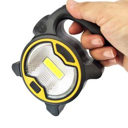 Hand-Held of Opknoping COB Werklamp LED Draagbare Lantaarn Waterdichte Noodsituatie Draagbare Spotlight Oplaadbare schijnwerper voor kampeerlicht