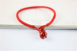 Hand breien dit dierjaar rode touw armband handgemaakte keramische geschenken voor vriend paren armbanden