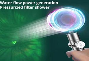 Pommeau de douche à main LED avec filtre d'économie d'eau Buse de pluie haute pression interrupteur réglable Pommeau de douche à pulvérisation à 7 couleurs changeantes 25856413