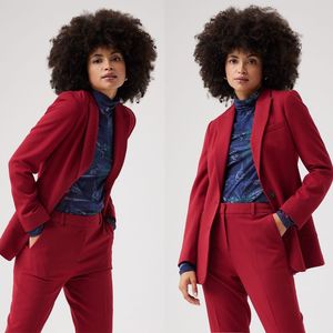 Costumes Blazer pour femmes faits à la main, coupe cintrée, tenue de soirée, tenue formelle de mariage, 2 pièces