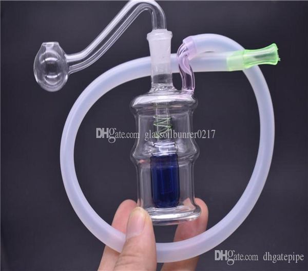 Hand Mini Glass Bong Mini Style Bouteille en verre Pipe d'eau Bubbler Portable Pipe de eau Portable DAB RIGNE MINI RECYCLEUR BONG BONG AVEC THOSE8636897