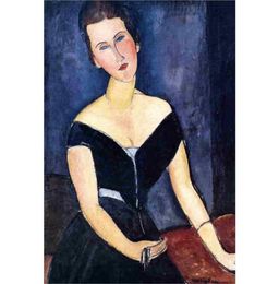 Handgeschilderde abstract schilderen Madame Georges van Muyden Amedeo Modigliani Hoge kwaliteit Portret Girl Oil Paintings7263395