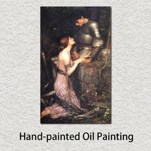 Tableau peint à la main de John William Waterhouse, peintures à l'huile, toile de Lamia, illustration pour décoration murale de grand bureau, 213R