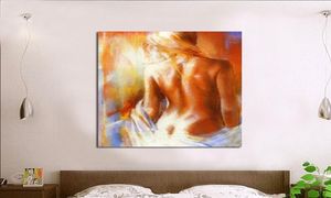 Handgeschilderde sexy naakt olieverfschilderij moderne abstracte canvas kunst aan de muur home decor handgemaakte naakte vrouwen schilderijen picture9636133