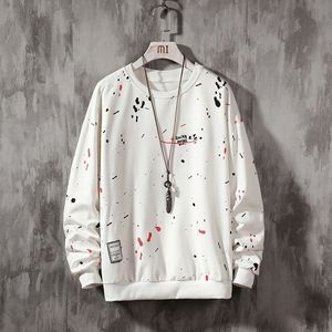 Handgeschilderde sweatshirts Mannen / Vrouwen Hoodies Kunst Geschilderd Sweatshirt Winter Losse Tops 201112