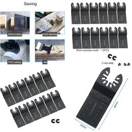 Accessoires d'outils électriques à main 14 pièces outils Mti-fonction lame de scie de précision bi-métal oscillant Mtitool pour la coupe de rénovateur Mtimaster Otxrw