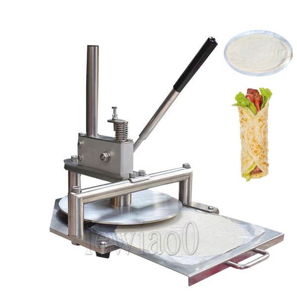 Máquina de masa de pizza de 25 cm Máquina de prensado de tortilla Tortilla fabricante de panqueques tortas tortas tostadas press