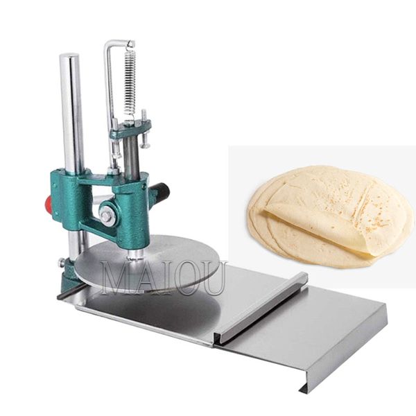 Prensa manual para masa de pizza, máquina para hacer tortillas, máquina para hacer tortitas, máquina para hacer pasteles de pato asado
